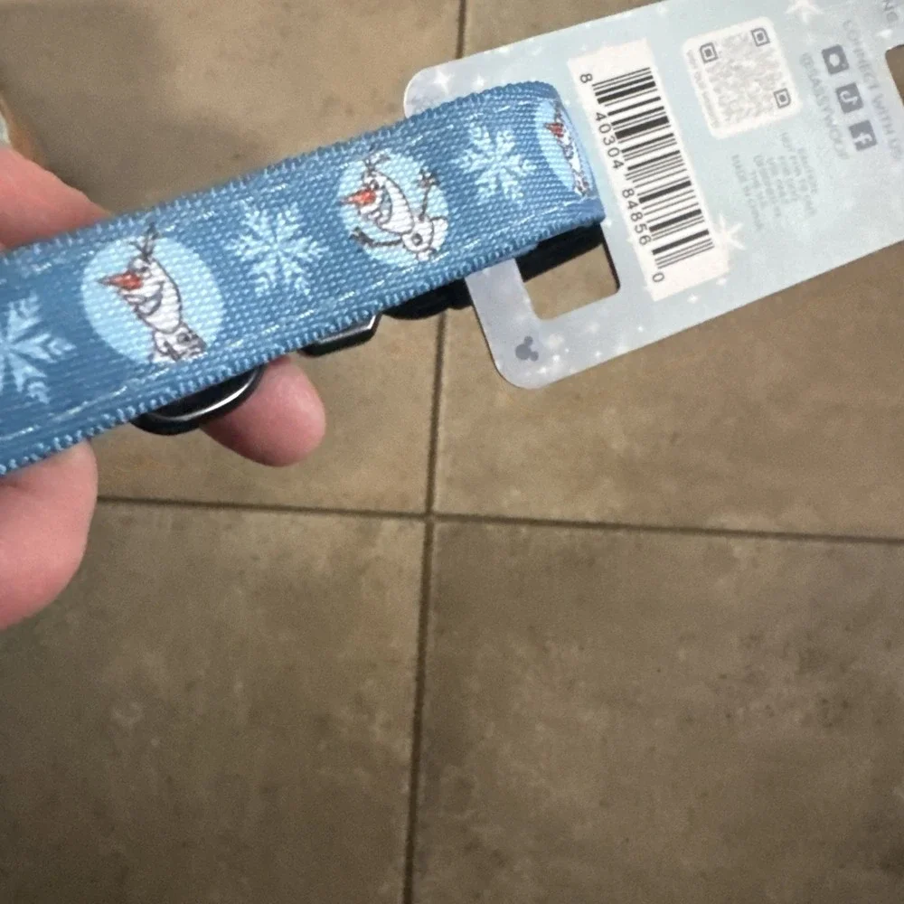Sassy Woof Disney Frozen Olaf Dog Collar Size M Adjustable Medium Elsa Blue